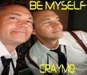 CRAYMO "Be Myself" CD single cover and video link.