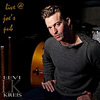 Levi Kreis' "Live @ Joe's Pub" CD cover and website link.